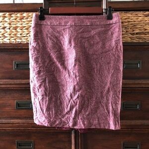 Brooks Brothers super fine wool and cashmere maroon pencil skirt in size 8P